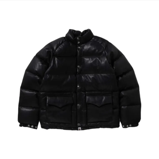 Bape BAPE Black Shiny Down Puffer Jacket Size US M / EU 48-50 / 2 - 1 Thumbnail