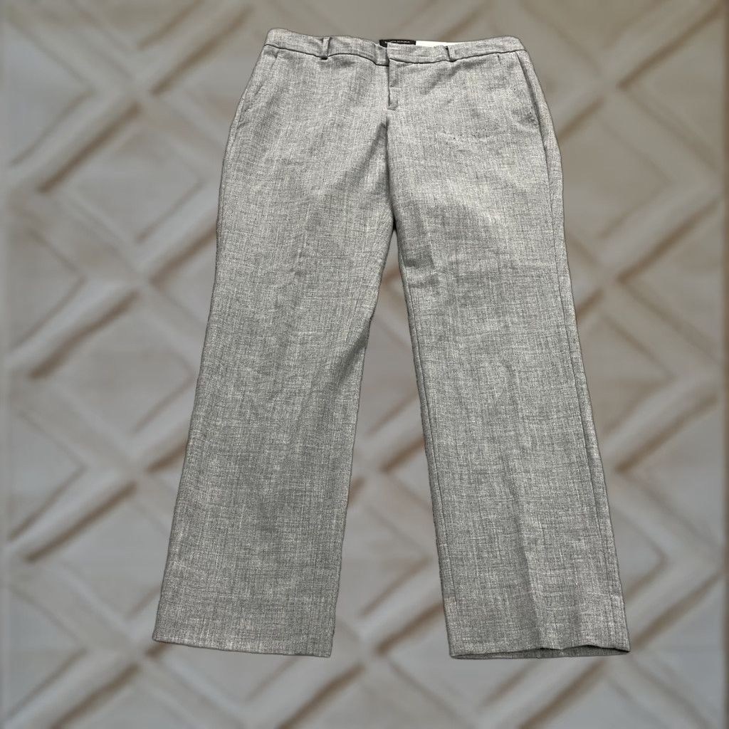 Banana Republic Banana Republic Dress Pants Womens 6P Gray Straight Leg Mid Rise Work 32x27 Size 28" / US 6 / IT 42 - 1 Thumbnail
