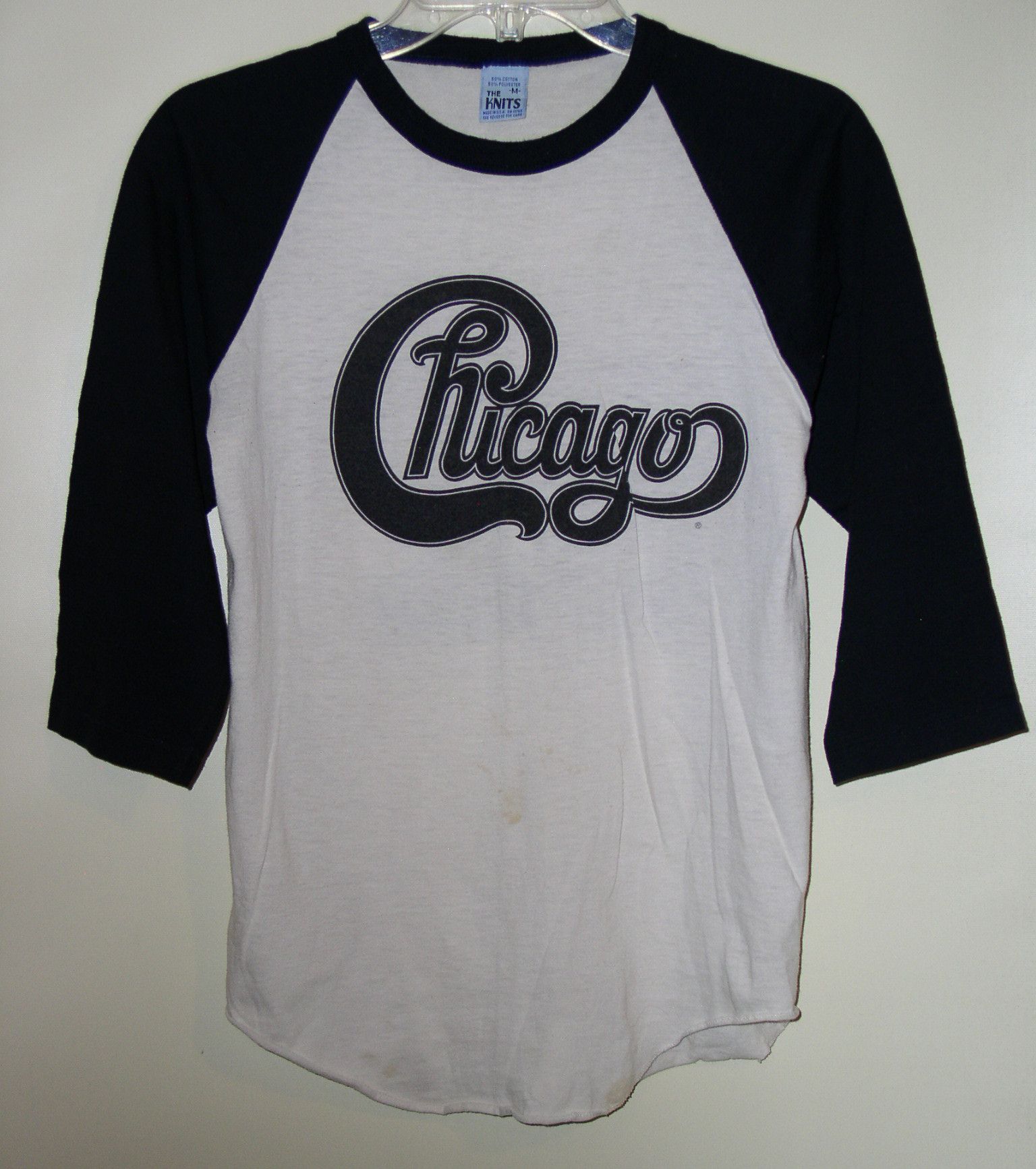 Band Tees Chicago Band Concert Raglan Jersey Shirt 1982 Single Stitch Size US M / EU 48-50 / 2 - 1 Thumbnail