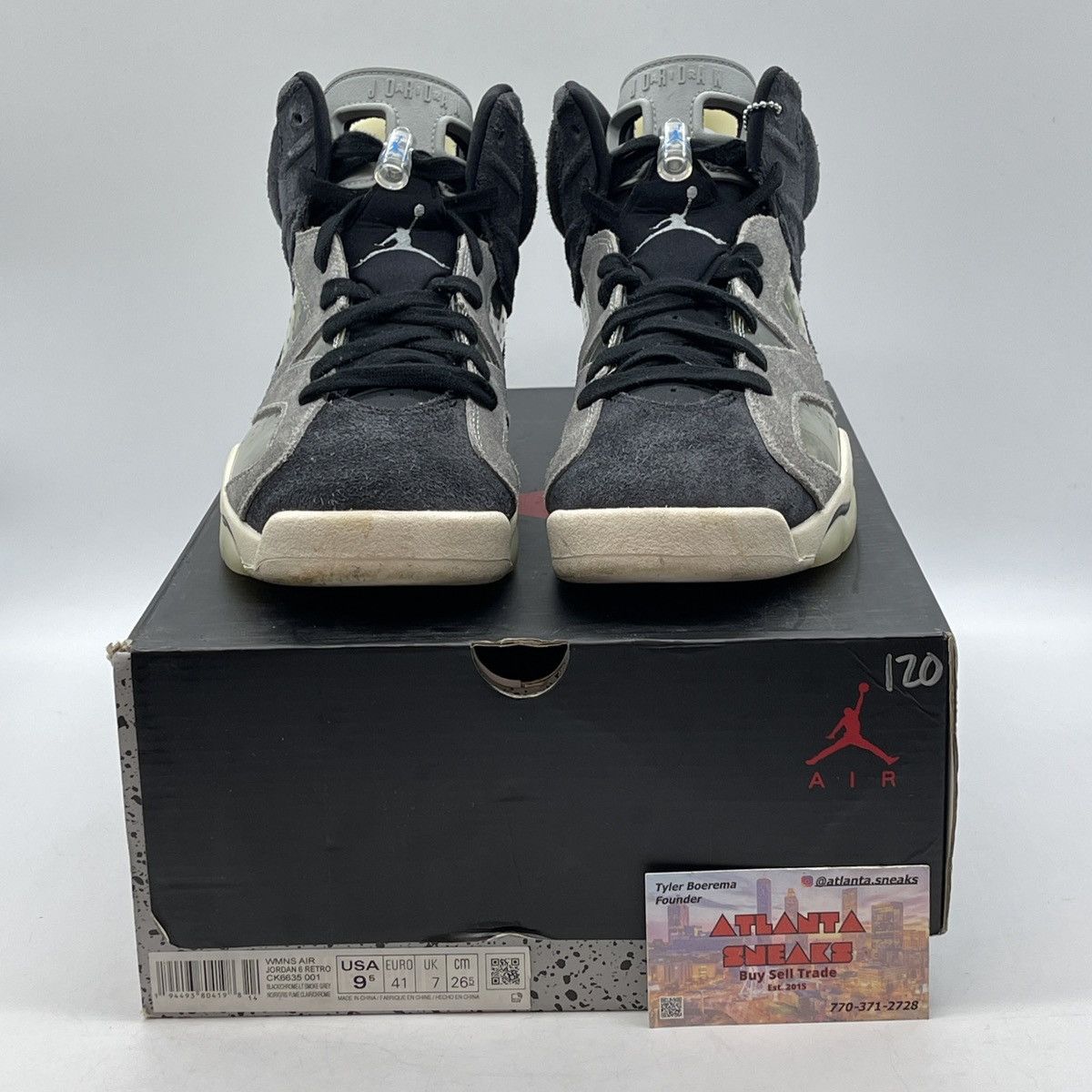 Jordan Brand Wmns Air Jordan 6 tech chrome Size US 9.5 / EU 42-43 - 2 Thumbnail