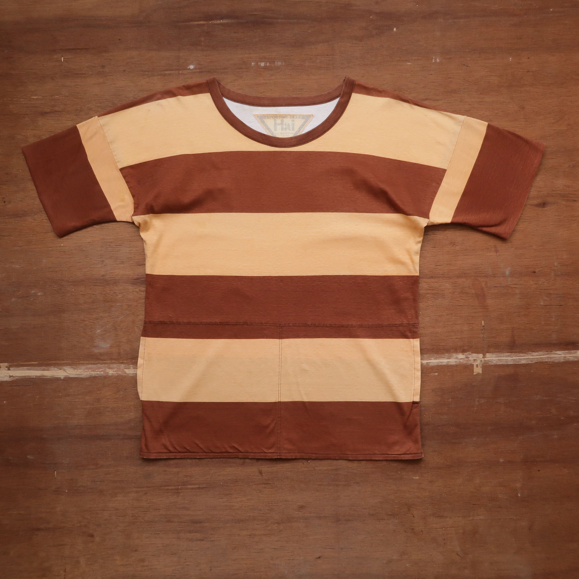 Hai Sporting Gear 1980s Issey Miyake Studio Hai Sporting Gear Prisoner Tee Size US M / EU 48-50 / 2 - 6 Thumbnail