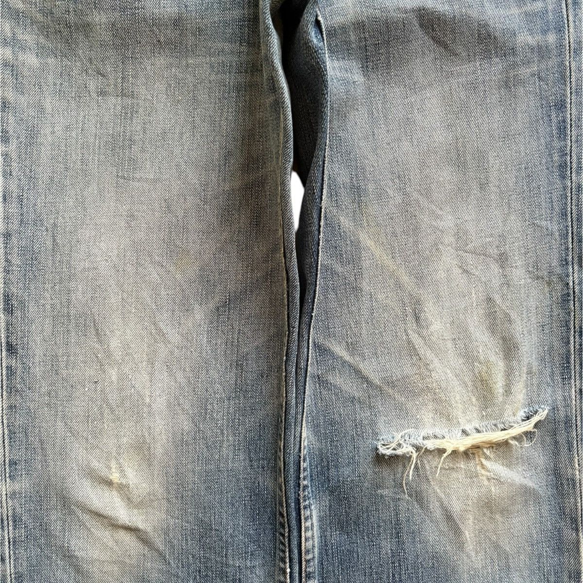 Levi's Vintage 90s Levis 502 Mud Wash Ripped Loose Jeans Size US 28 / EU 44 - 5 Thumbnail