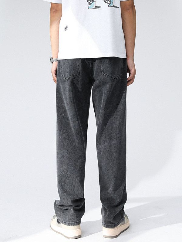 Japanese Brand Men's trendy Japanese retro loose straight leg jeans Size US 32 / EU 48 - 4 Thumbnail