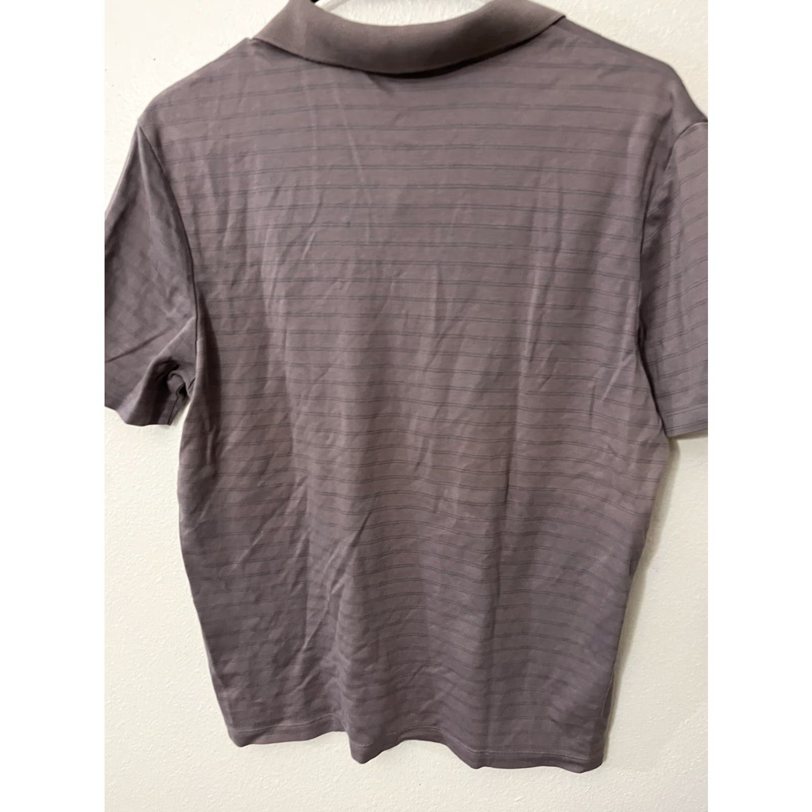 Calvin Klein Calvin Klein Polo Shirt Mens Medium Purple Striped Size US M / EU 48-50 / 2 - 2 Thumbnail