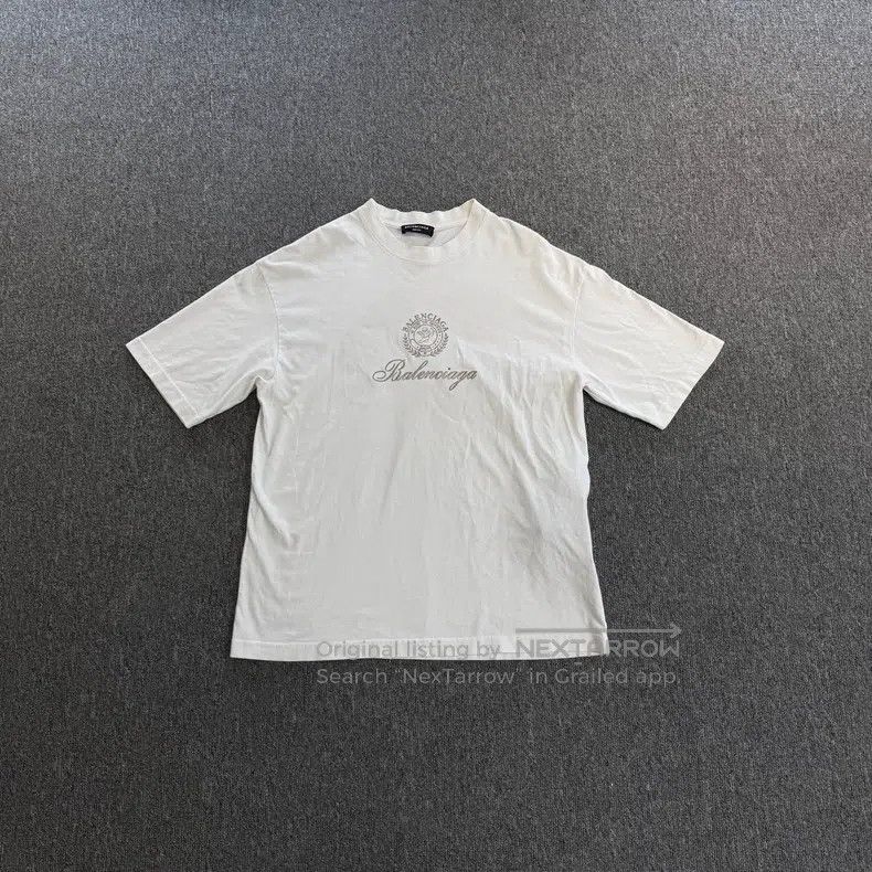 Balenciaga Cupid Embroidery Logo Short Sleeve