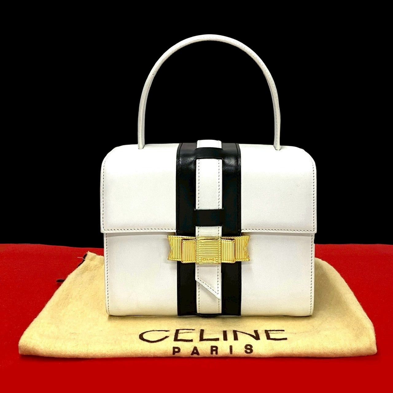 Celine Celine Handbag White Leather Size ONE SIZE - 1 Thumbnail