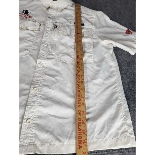 Eddie Bauer Eddie Bauer Vented Fishing Shirt Men Sz M White Johnny Trigg Size US M / EU 48-50 / 2 - 4 Thumbnail
