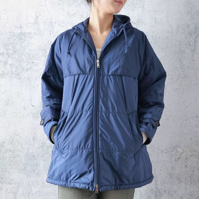 Prada PRADA Blue Nylon Hooded Jacket Size 36 Size XS / US 0-2 / IT 36-38 - 1 Thumbnail