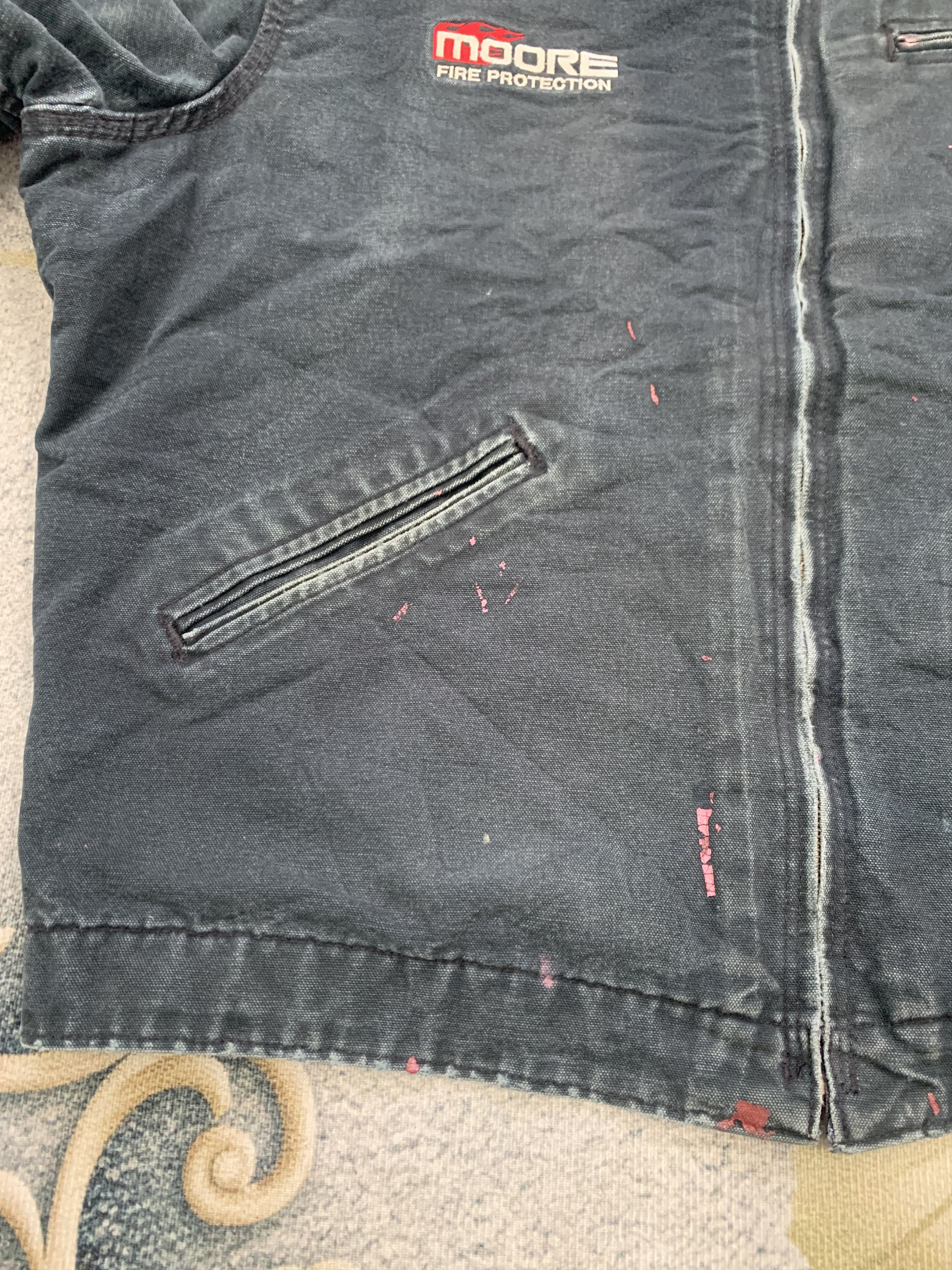 Carhartt Vtg Carhartt Detroit J01 BLK Lined Blanket Inner Jacket Size US L / EU 52-54 / 3 - 7 Thumbnail