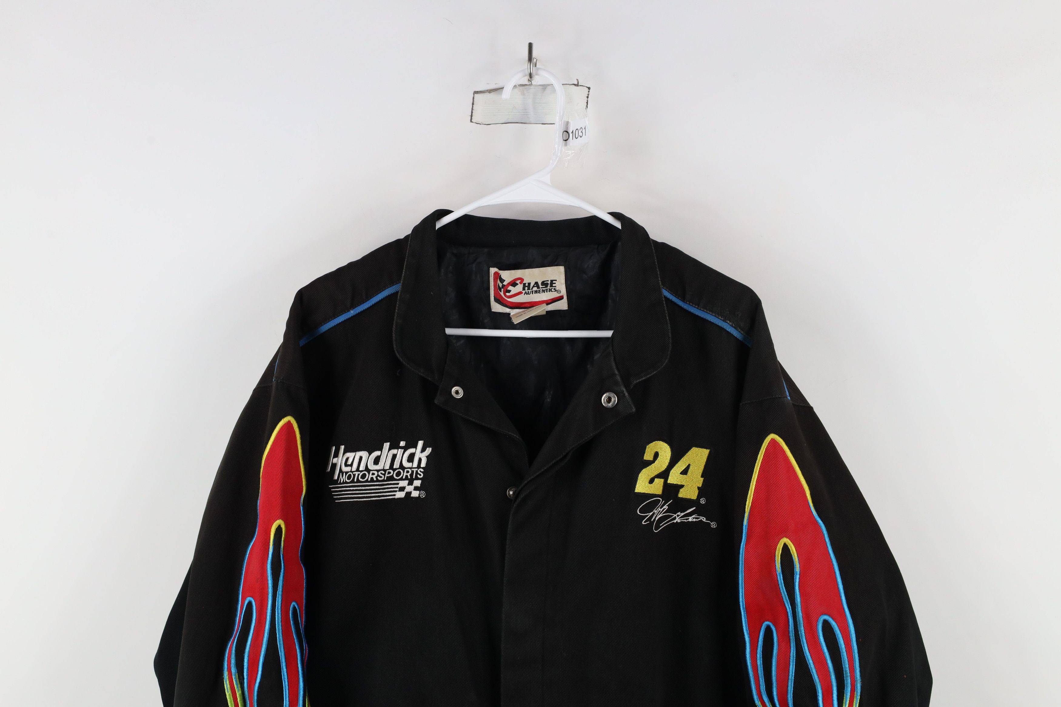 Vintage Vintage 90s Nascar Spell Out Fire Flames Jeff Gordon Jacket Size US L / EU 52-54 / 3 - 2 Thumbnail