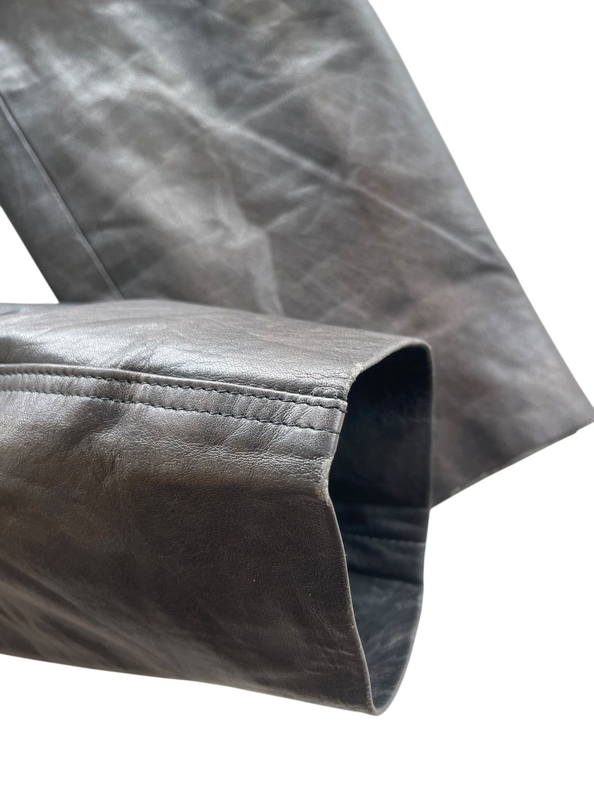 Helmut Lang Vintage Helmut Lang Highwaist Cowhide Pants Size 24" / US 00 / IT 34 - 6 Thumbnail
