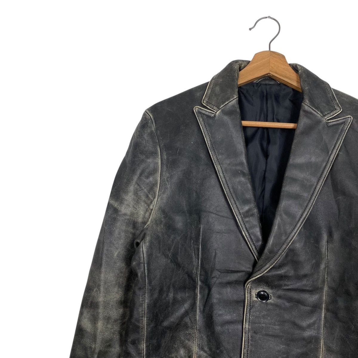 Comme Ca Ism × Japanese Brand × Leather Comme ca du mode patina leather jacket coat Size US M / EU 48-50 / 2 - 6 Thumbnail