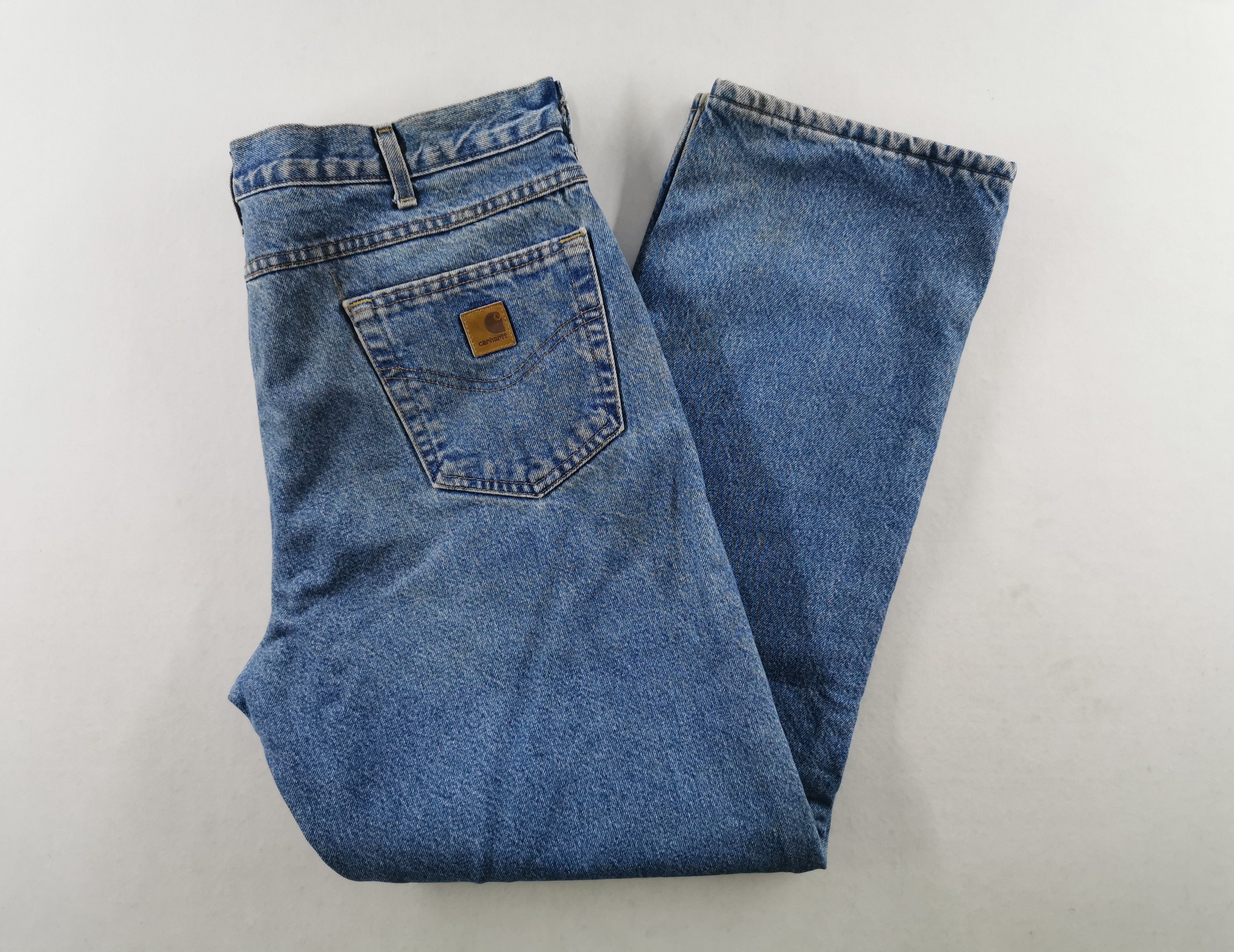 Carhartt Vintage 90s Carhatt Denim Jeans Size 40/38x32 Size US 40 / EU 56 - 5 Thumbnail