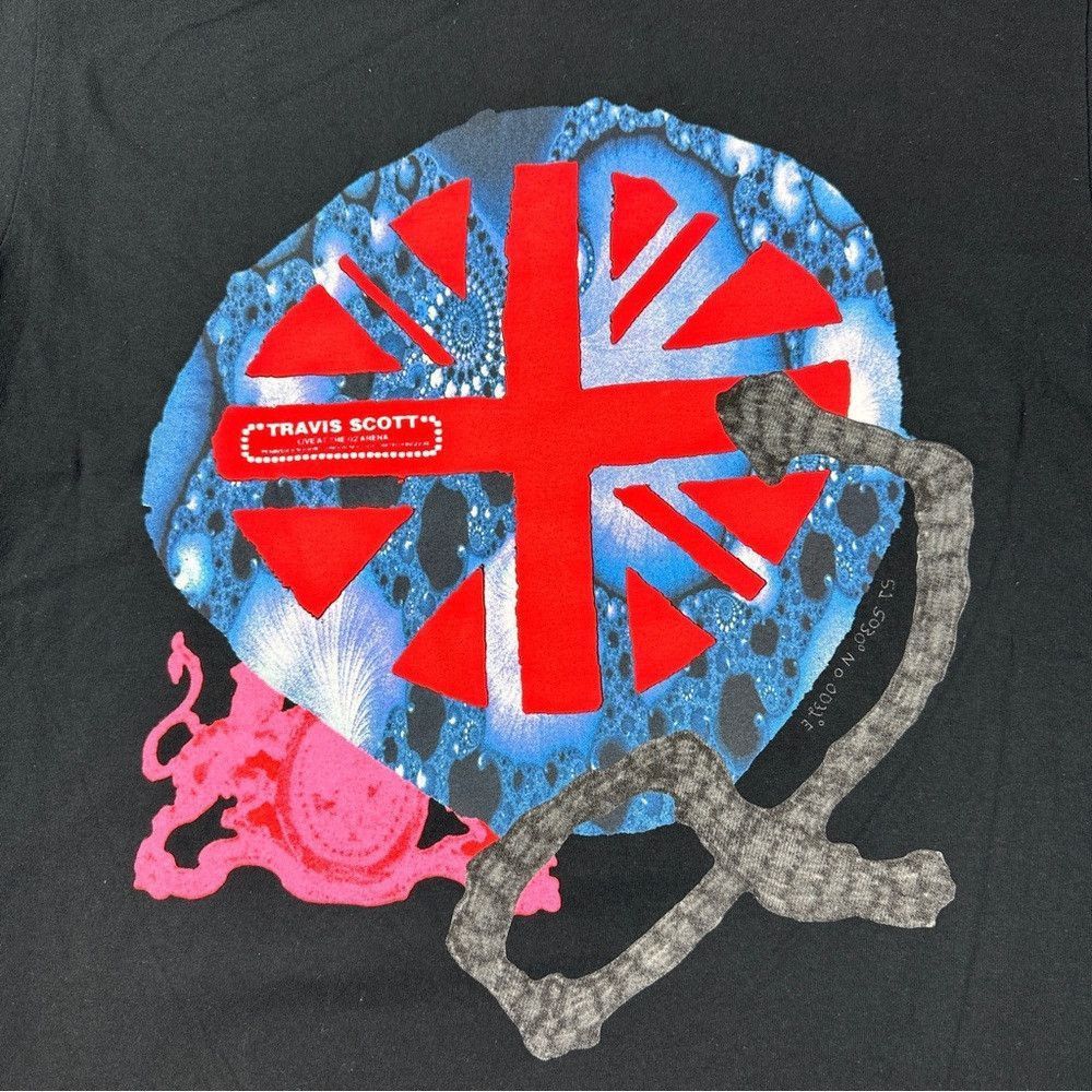 Travis Scott Travis Scott Men's Size Large 100% Cotton O2 Union Jack Bla Size US L / EU 52-54 / 3 - 3 Thumbnail