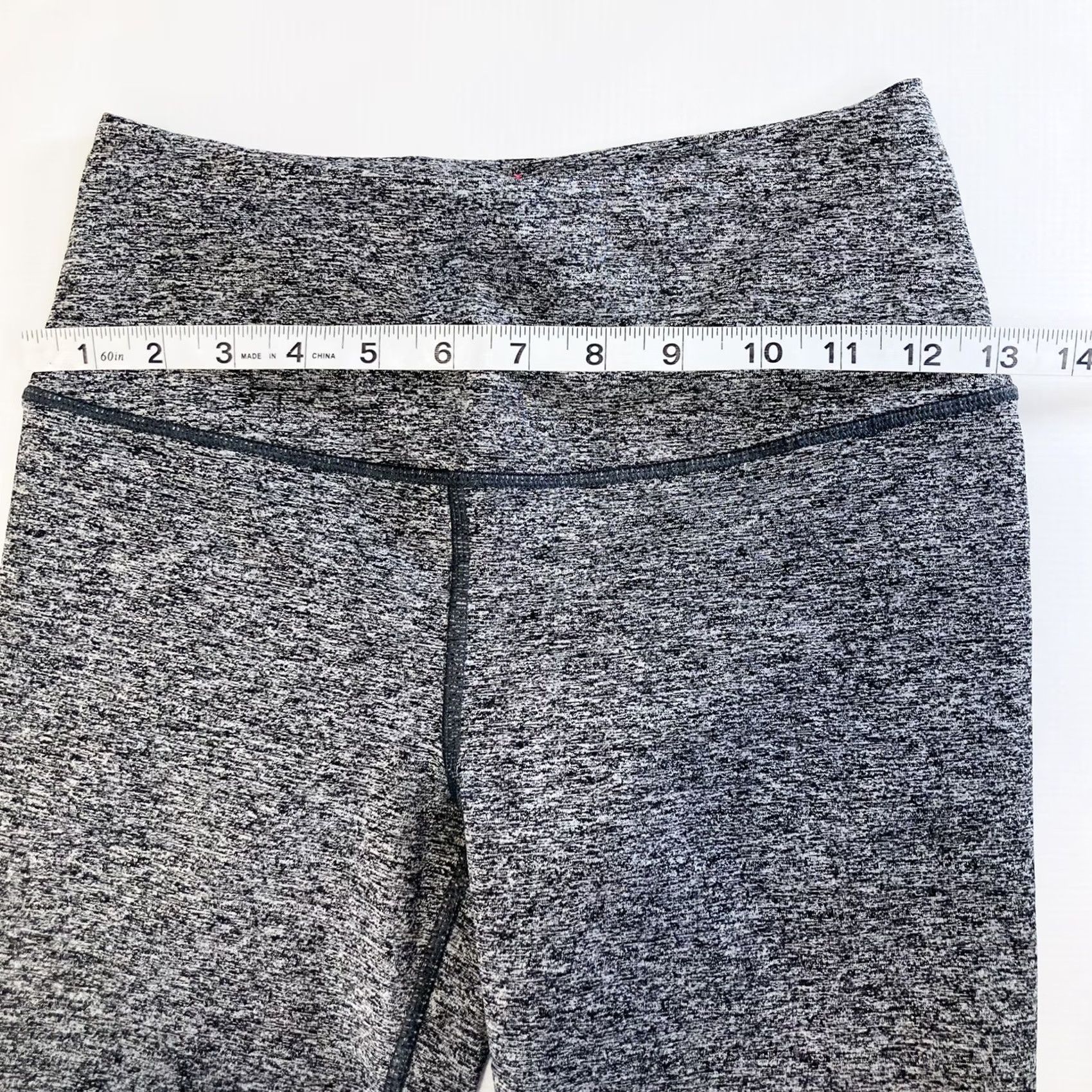 Victoria's Secret Victoria's Secret Sport VSX Knockout Tights Leggings Womens XS Heathered Gray Striped 7/8 Moisture Wicking Pockets Compression Athletic Activewear Size ONE SIZE - 7 Thumbnail