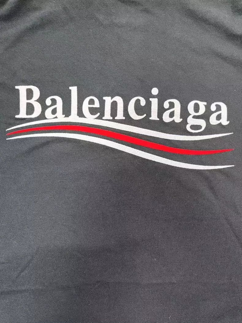 Balenciaga Balenciaga Logo Button Short Sleeve Polo Shirt Size US M / EU 48-50 / 2 - 4 Thumbnail