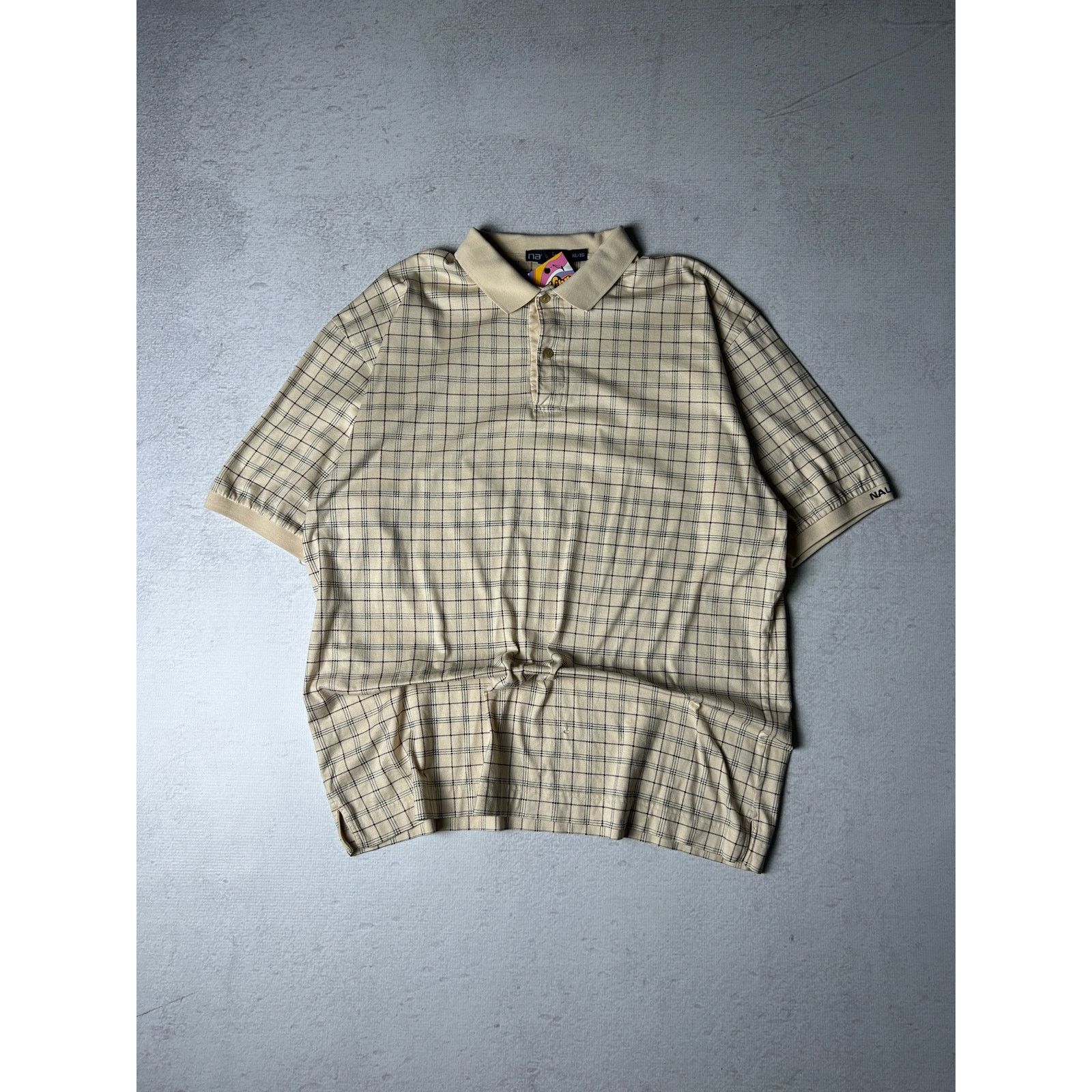 Nautica Vintage Nautica Beige Short-Sleeve Polo Shirt - Men's XL Size US XL / EU 56 / 4 - 1 Thumbnail