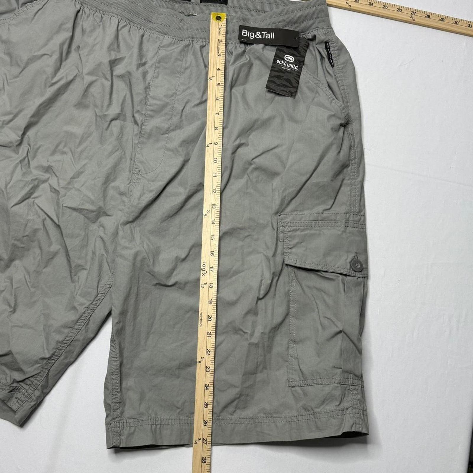 Ecko Unltd. Ecko Unltd Big & Tall Men’s 4X Classic Cargo Shorts Gray NWT Size US 44 / EU 60 - 5 Thumbnail