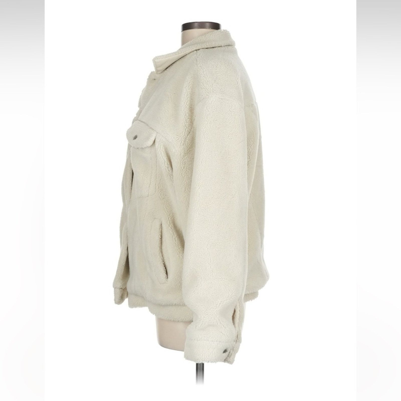 Anine Bing Anine Bing Rory Faux Fur Sherpa Jacket - Size Medium - Ivory Size M / US 6-8 / IT 42-44 - 11 Thumbnail