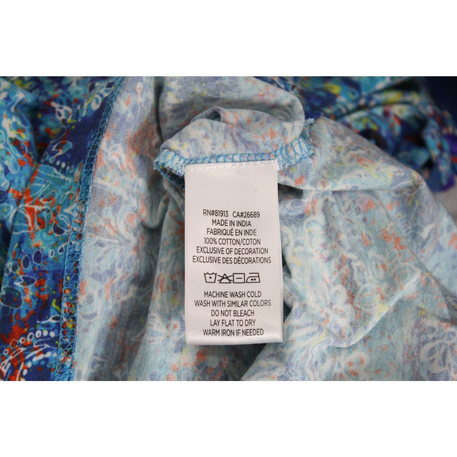 Robert Graham Robert Graham Polo Shirt Mens M Blue Abstract Floral Print Size US M / EU 48-50 / 2 - 8 Thumbnail