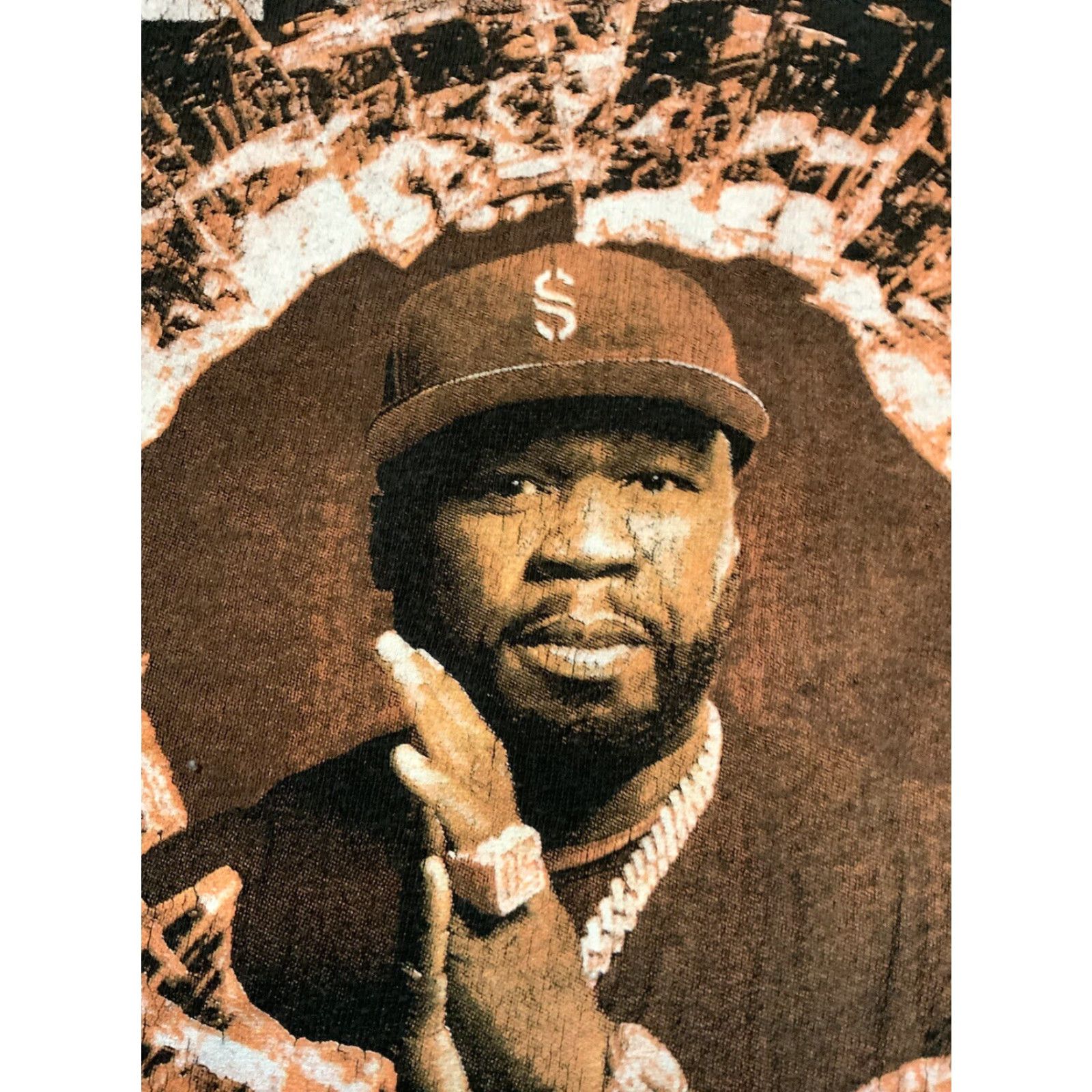 Delta 50 Cent Get Rich Or Die Tryin Final Lap Tour 23’ Busta Rhymes Hip Hop T-Shirt XL Men Black Delta Pro Weight Tag Size US XL / EU 56 / 4 - 4 Thumbnail