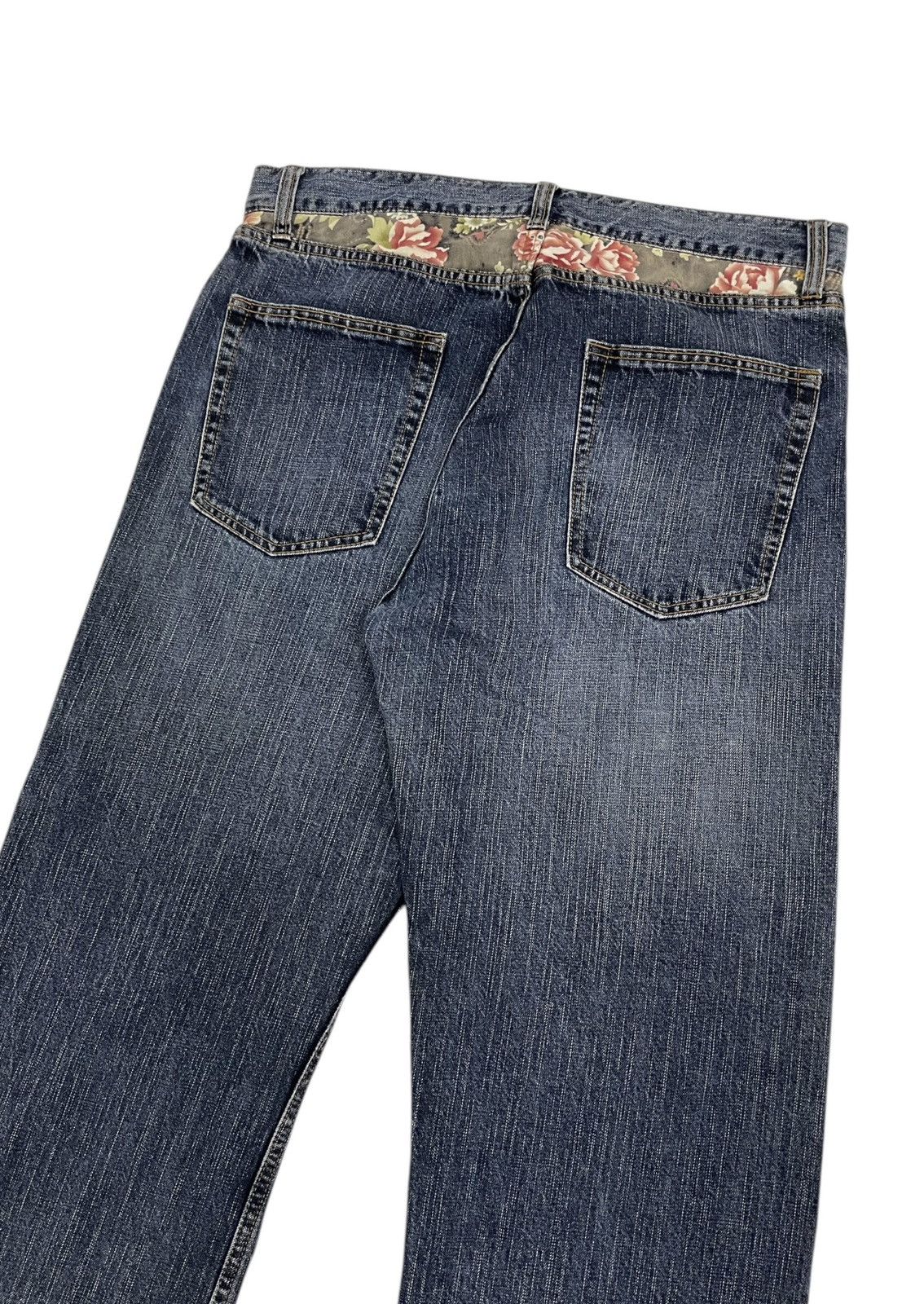 Karakuri Tamashii Vintage Japanese Koi Jeans Embroidery Logo Karakuri Style Size US 35 - 6 Thumbnail