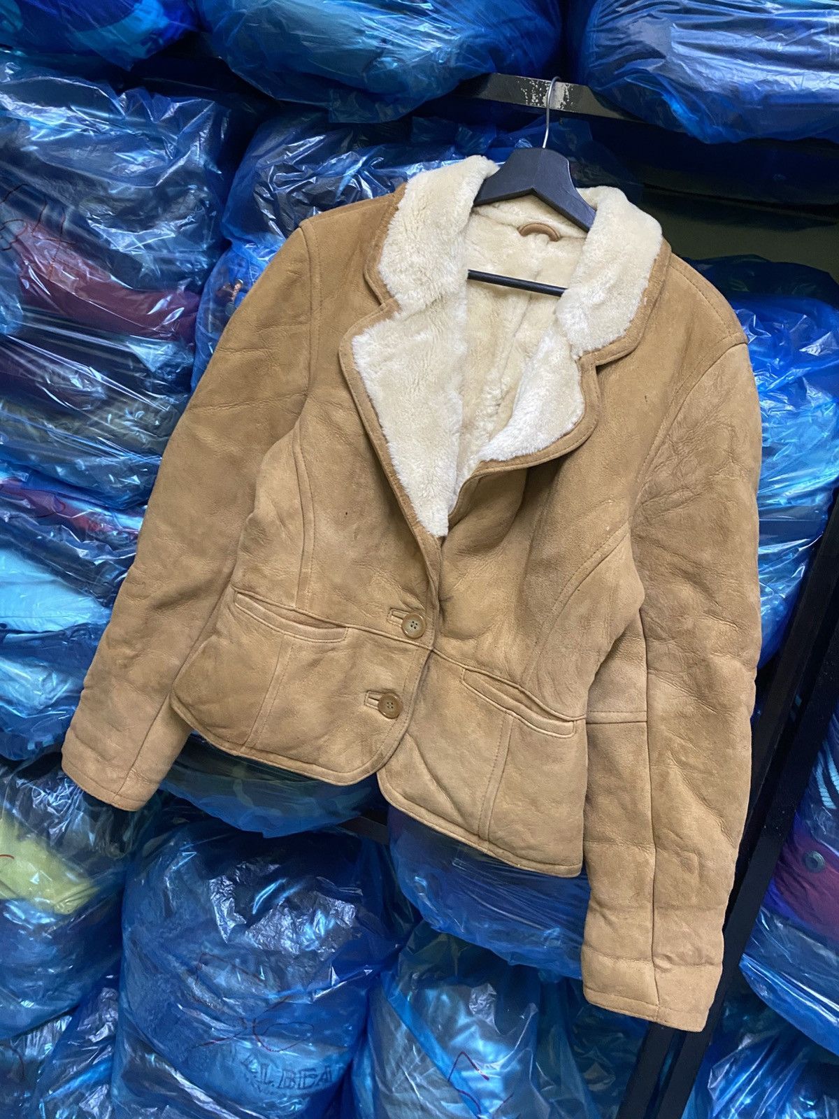 Genuine Leather VINTAGE 80S JHA JHA CLUB LEATHER SHEARLING SHERPA JACKET Size M / US 6-8 / IT 42-44 - 2 Thumbnail