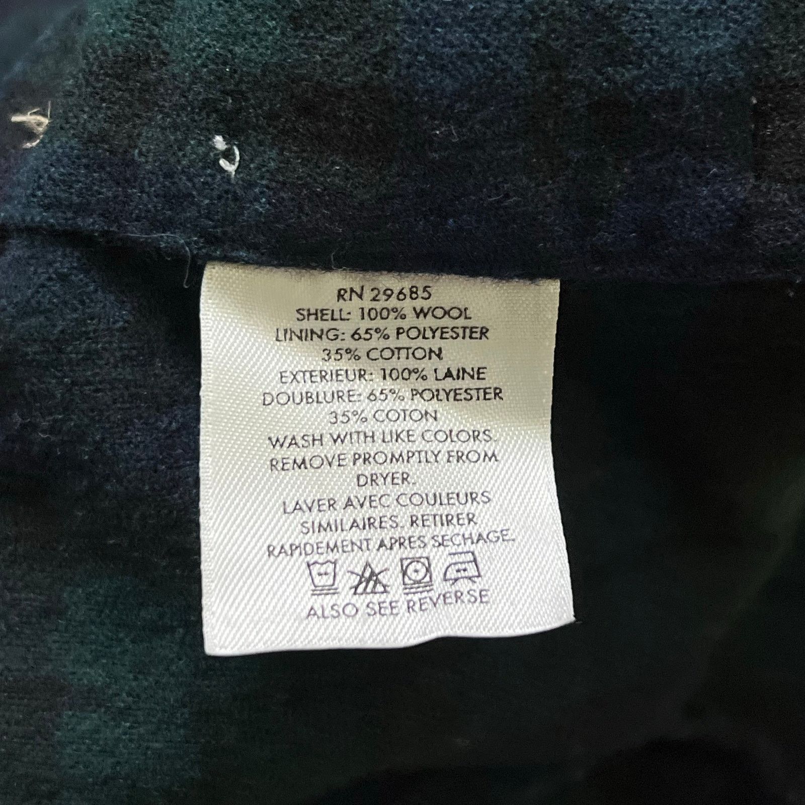 Pendleton Vintage Pendleton Blue Green Plaid Virgin Wool Shirt Mens S Size US S / EU 44-46 / 1 - 6 Thumbnail