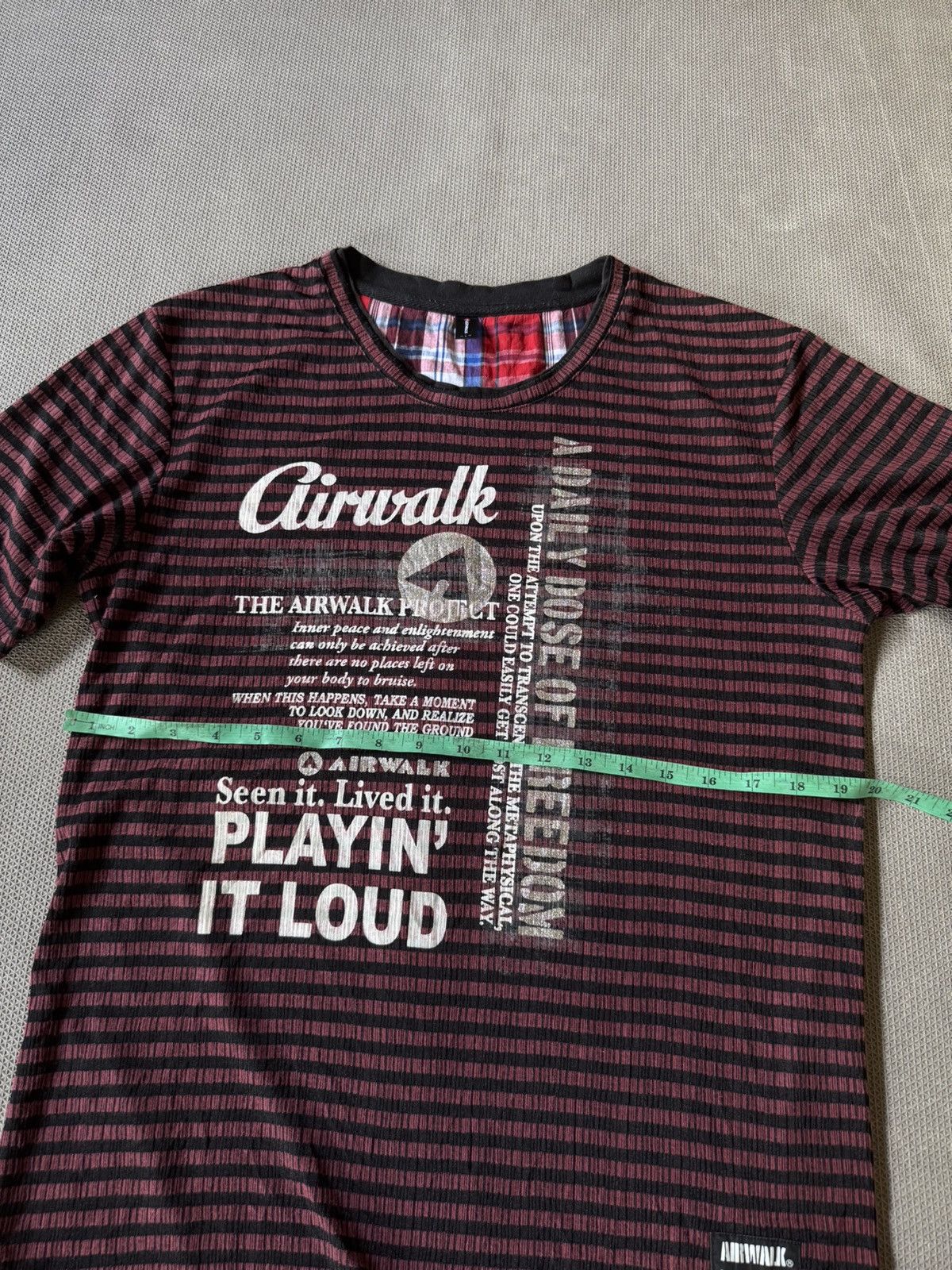 Hysteric Glamour × If Six Was Nine × Japanese Brand Air walk ifsixwasnine y2k stripe tshirt Size US L / EU 52-54 / 3 - 7 Thumbnail