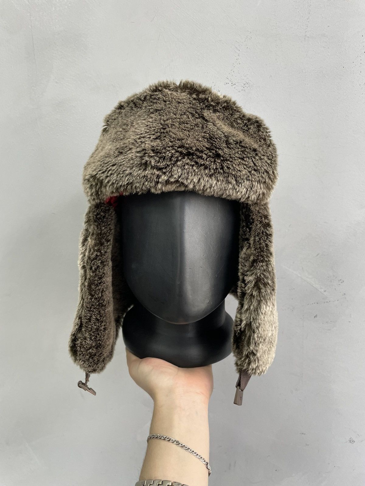 Hysteric Glamour Rare y2k fir fuzzy hysteric glamour hat cap Ushanka Size ONE SIZE - 1 Thumbnail