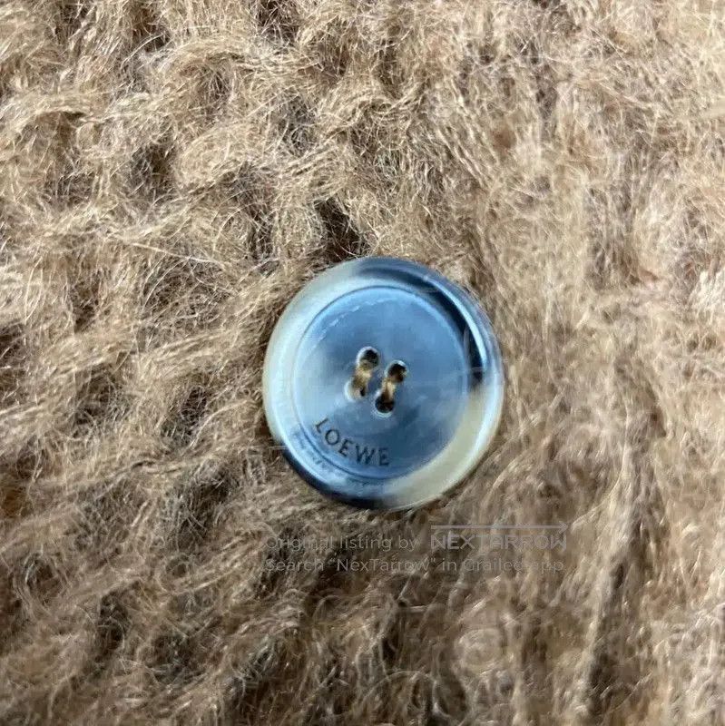 Loewe Louis Vuitton Camel Mohair Cardigan for Women . Size XS / US 0-2 / IT 36-38 - 3 Thumbnail