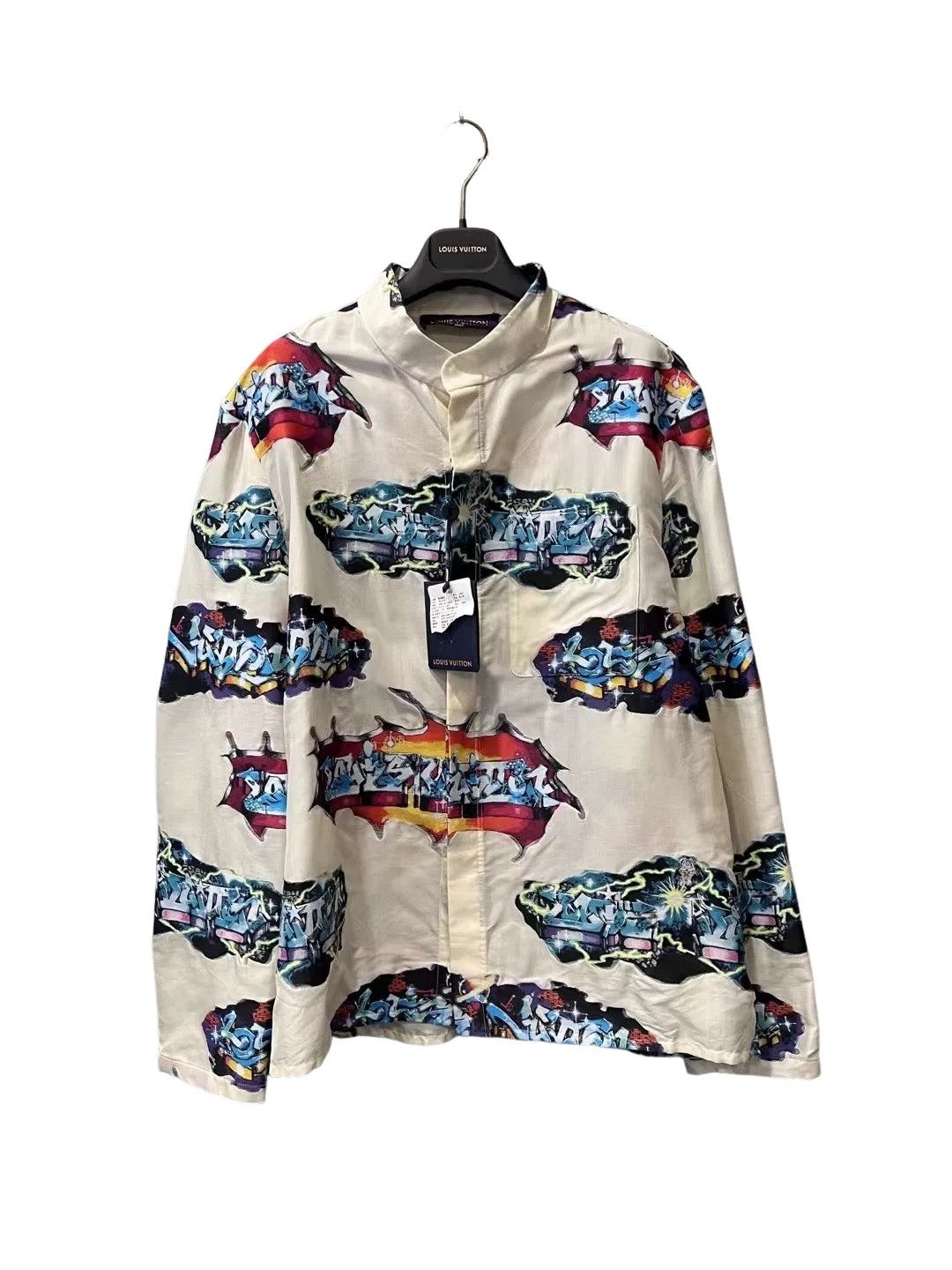 Louis Vuitton Louis Vuitton Graffiti Embroidered Shirt Jacket M Size US M / EU 48-50 / 2 - 1 Thumbnail