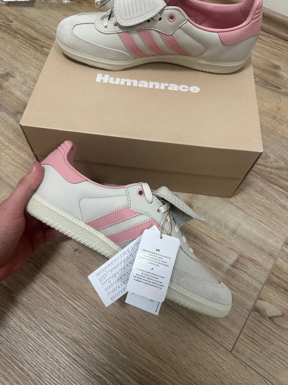 Adidas ADIDAS SAMBA HUMANRACE X PHARRELL IVORY PINK Size US 9 / EU 42 - 6 Thumbnail