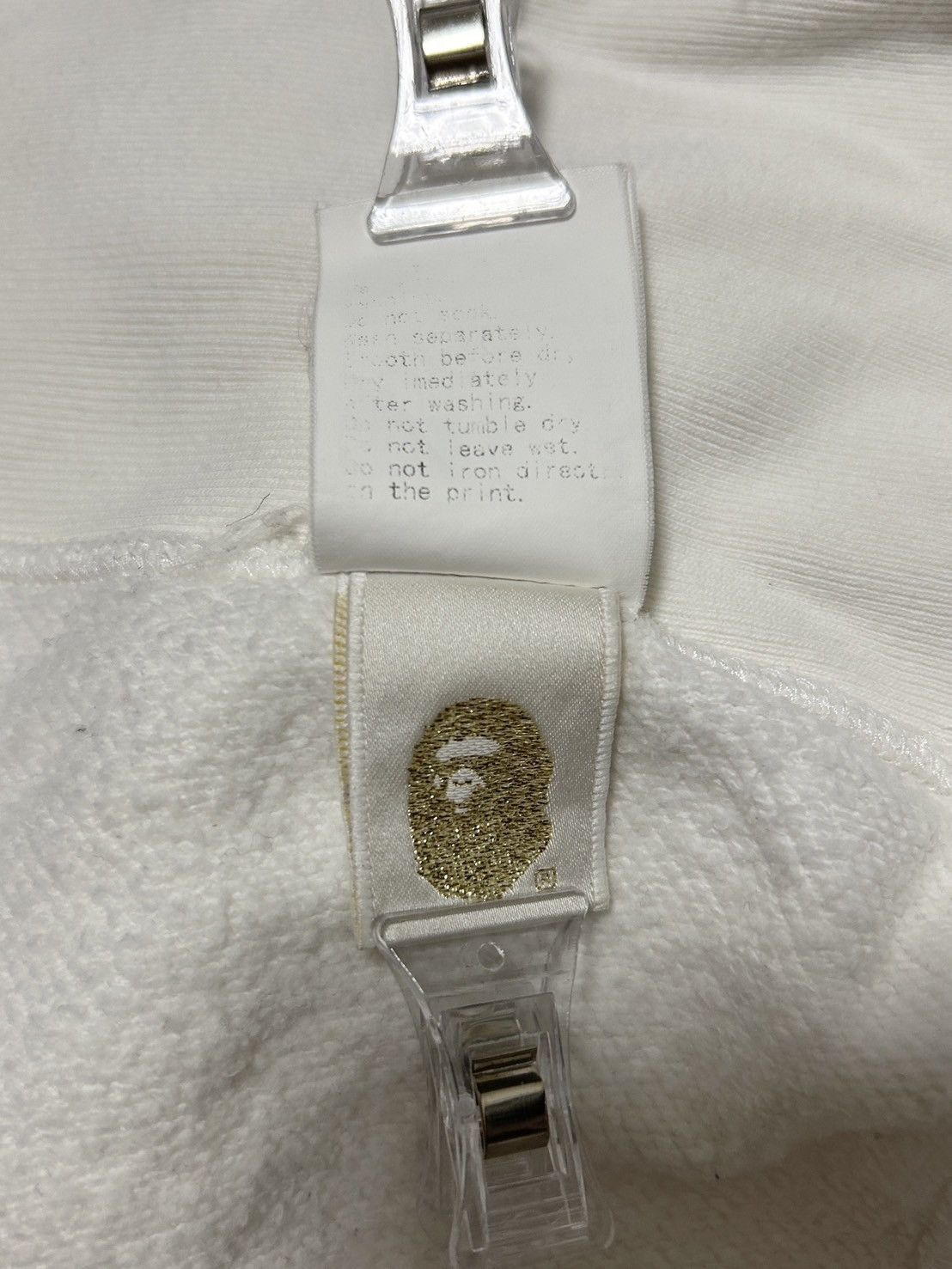 Bape OG Bape White Baby Milo Friends Logo Full Zip Hoodie Size US L / EU 52-54 / 3 - 9 Thumbnail