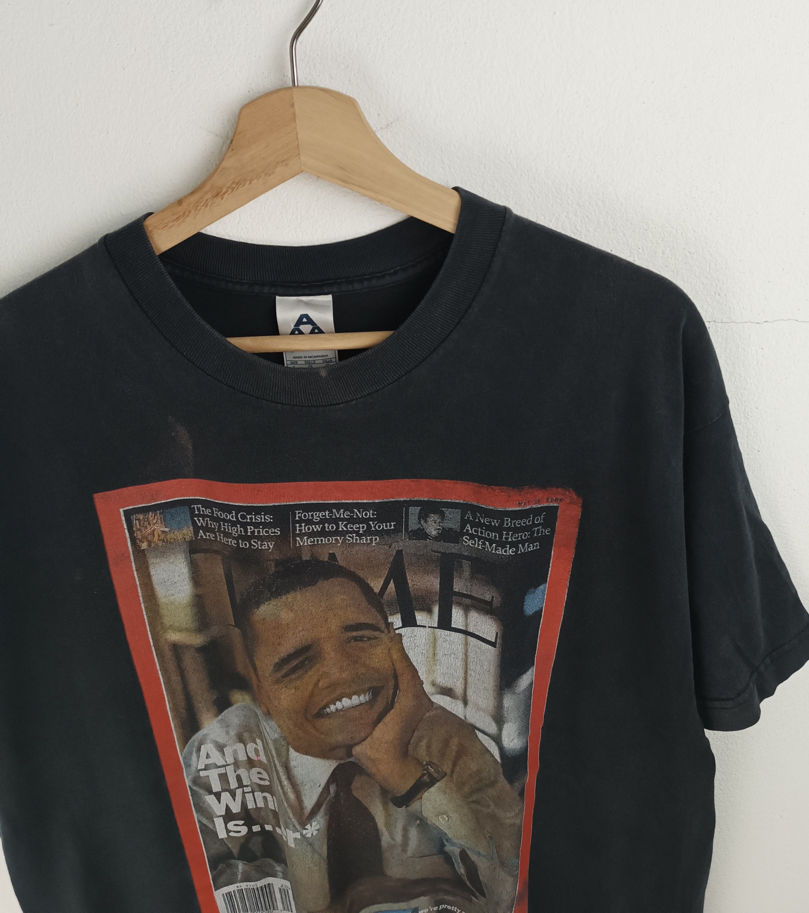 Vintage THRASHED FADED VINTAGE Y2K OBAMA TIME MAGAZINE PRESIDENT POL Size US L / EU 52-54 / 3 - 9 Thumbnail