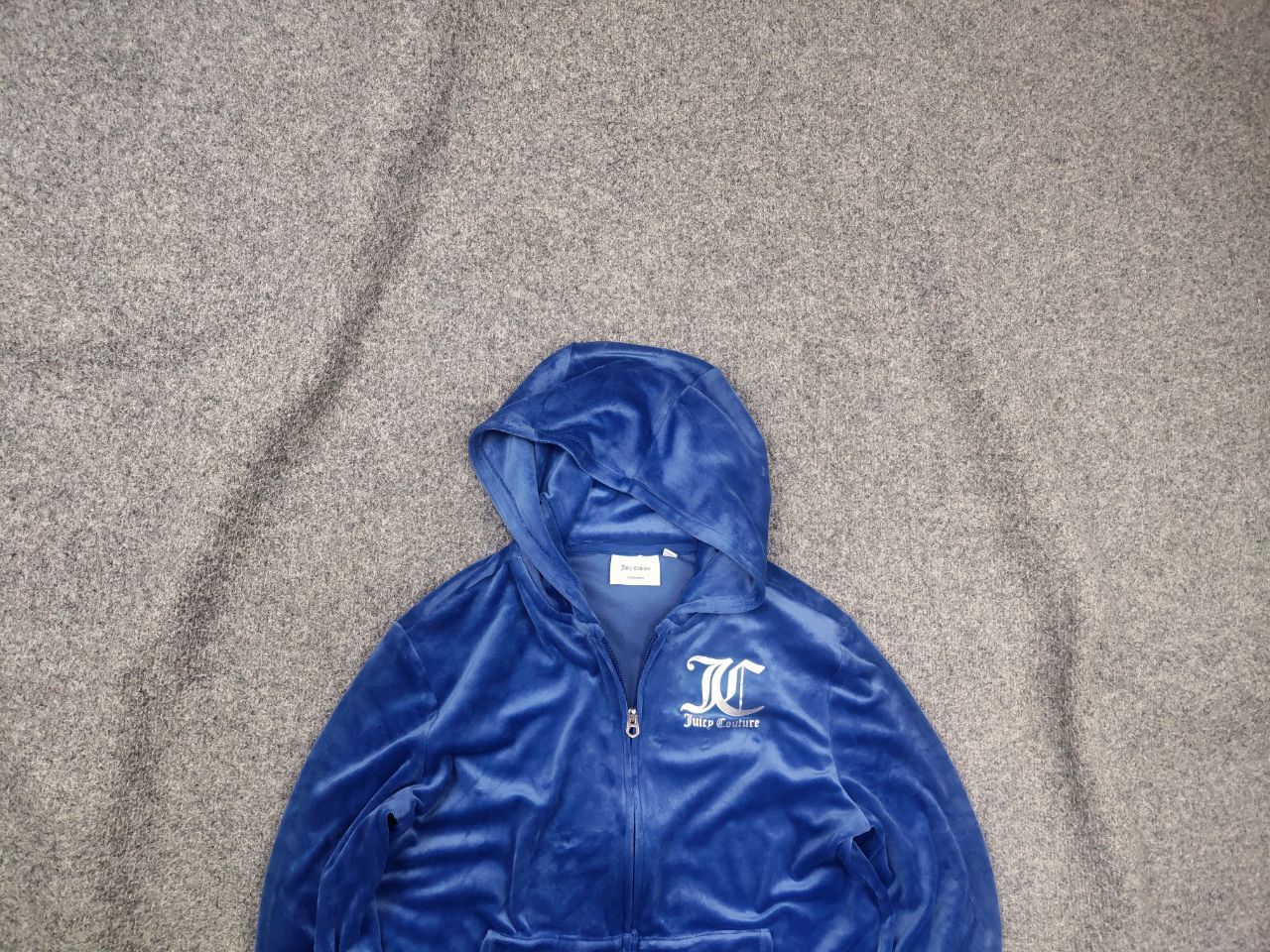 Juicy Couture Juicy Couture Blue Graphic velour zip Hoodie Vintage Y2k Size XL / US 12-14 / IT 48-50 - 1 Thumbnail