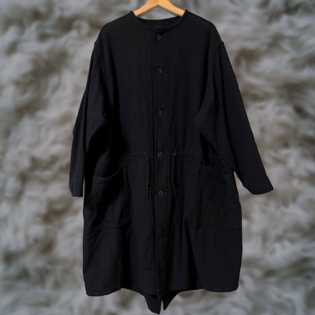 Orslow OrSlow Collarless Wool Coat Fishtail Black Made in Japan Men's Size S Size US S / EU 44-46 / 1 - 1 Thumbnail