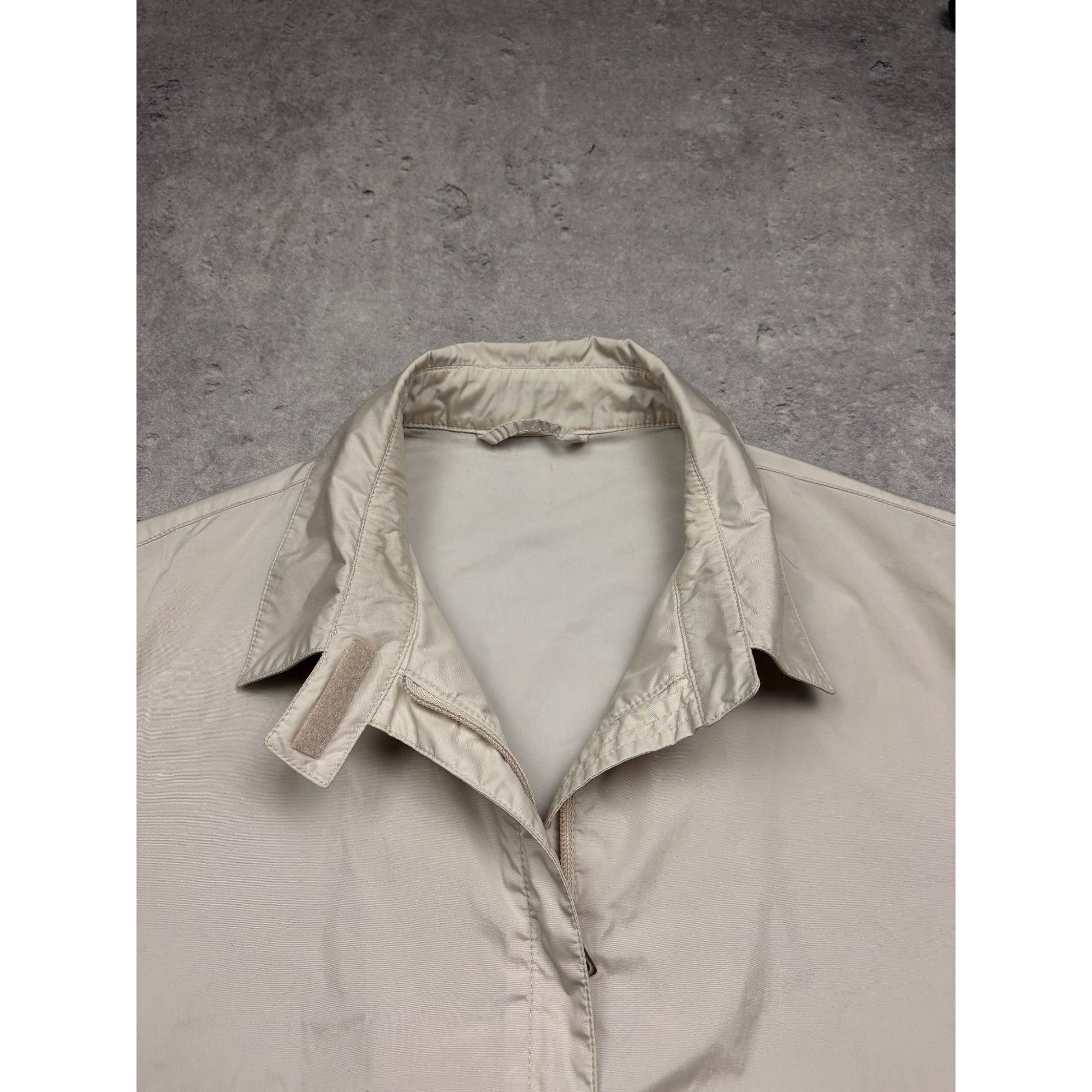 Prada Authentic PRADA Milano Vintage Nylon Women Jacket Beige - Si Size S / US 4 / IT 40 - 21 Thumbnail