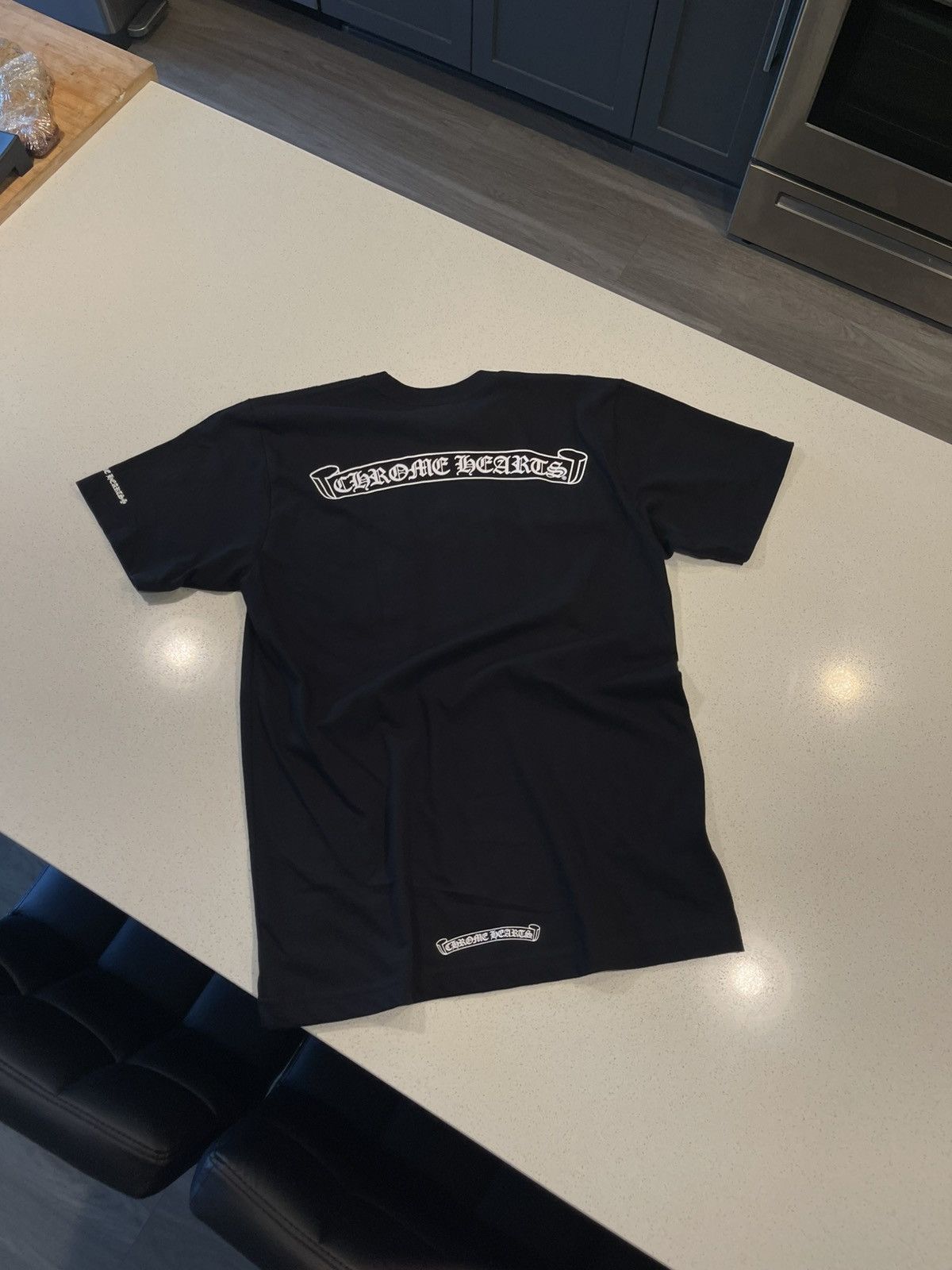 Chrome Hearts Chrome Hearts Scroll Logo Pocket Tee Size US M / EU 48-50 / 2 - 6 Thumbnail