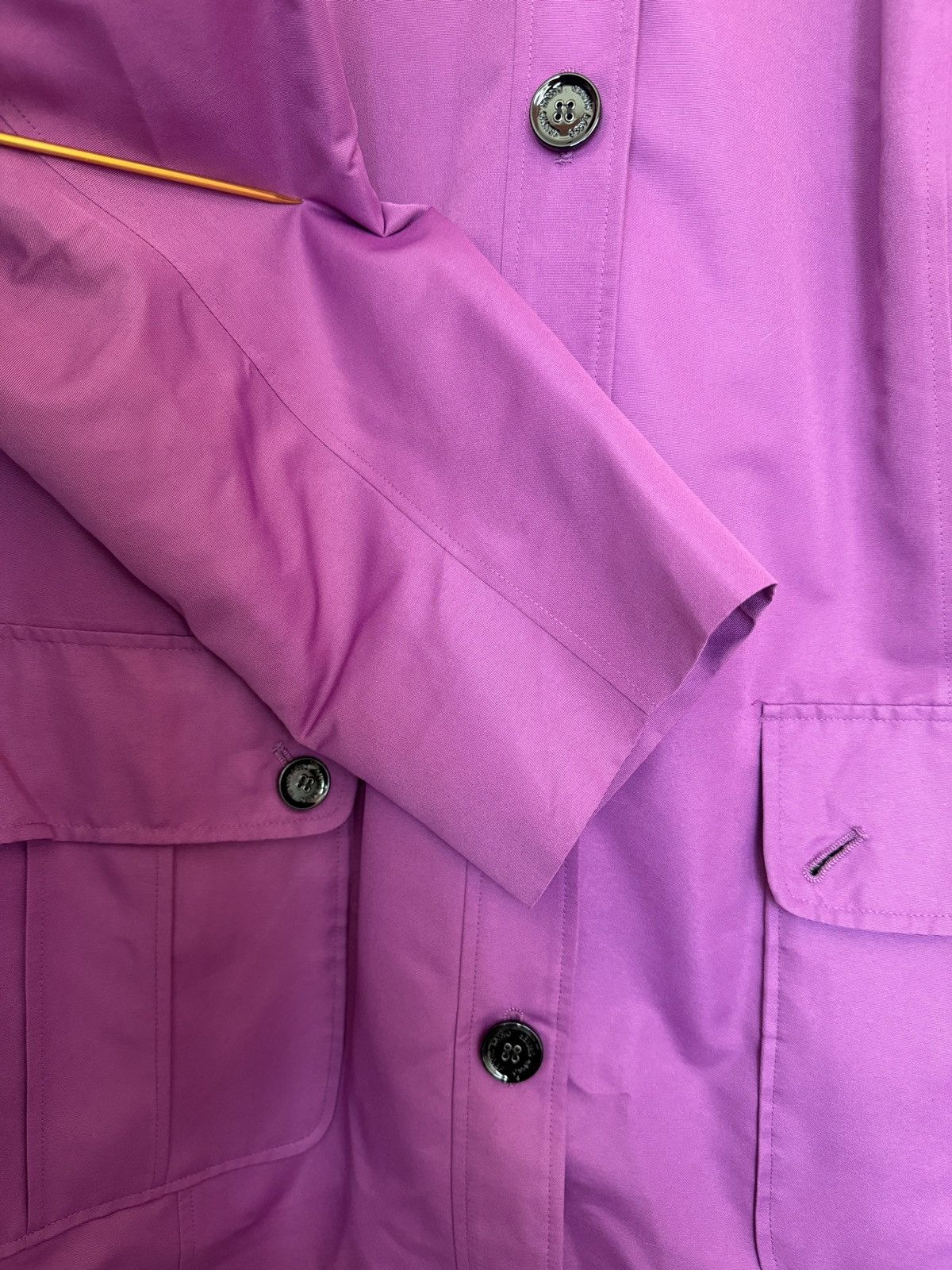 Other Dennis Basso Women Plus Size Purple Short Hooded Trench Coat Size 3XL / US 20-22 - 4 Thumbnail