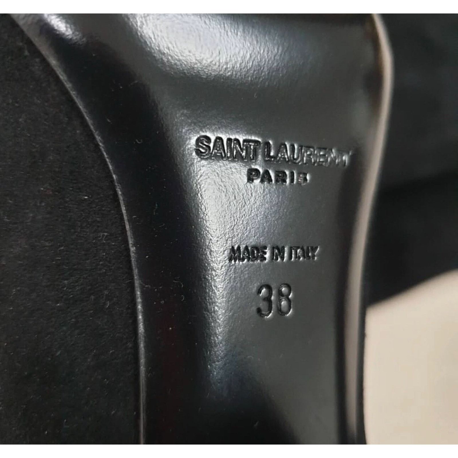 Saint Laurent Paris Saint Laurent Black Suede Boots Sz.38 Size US 8 / IT 38 - 3 Thumbnail