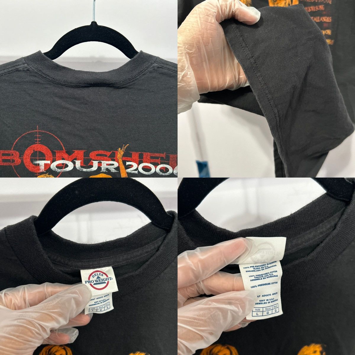 Delta Vintage Bomshel 2006 Graphic Tshirt Size Large - "Bradley" Size L / US 10 / IT 46 - 23 Thumbnail
