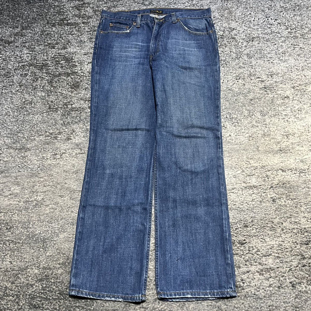J.Crew VINTAGE J. CREW BLUE BOOTCUT FLARE WESTERN JEANS 35x32 Size US 35 - 2 Thumbnail