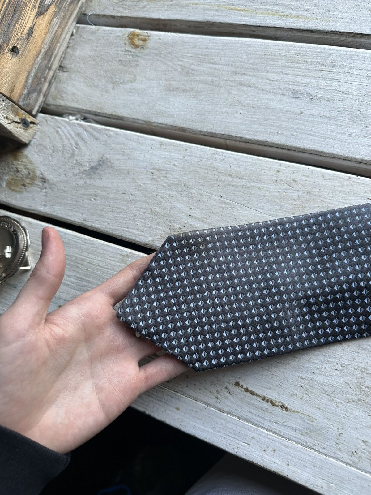 Armani × Giorgio Armani × Vintage 🚨Vintage Georgio Armani Men's Tie Cravatte 100% Silk Size ONE SIZE - 5 Thumbnail