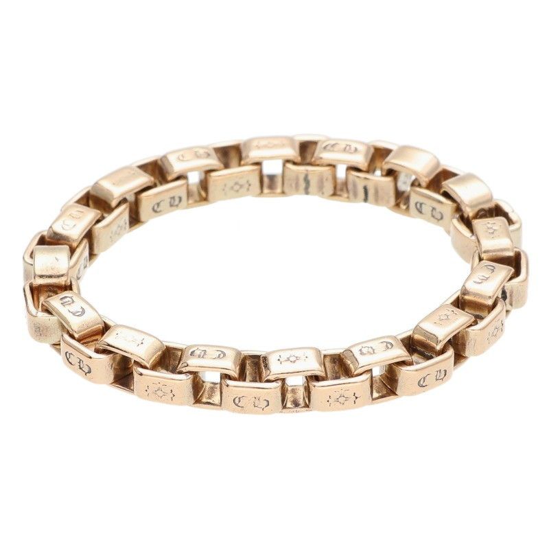 Chrome Hearts Chrome Hearts 22K Box Chain Gold Ring Size ONE SIZE Size ONE SIZE - 1 Thumbnail