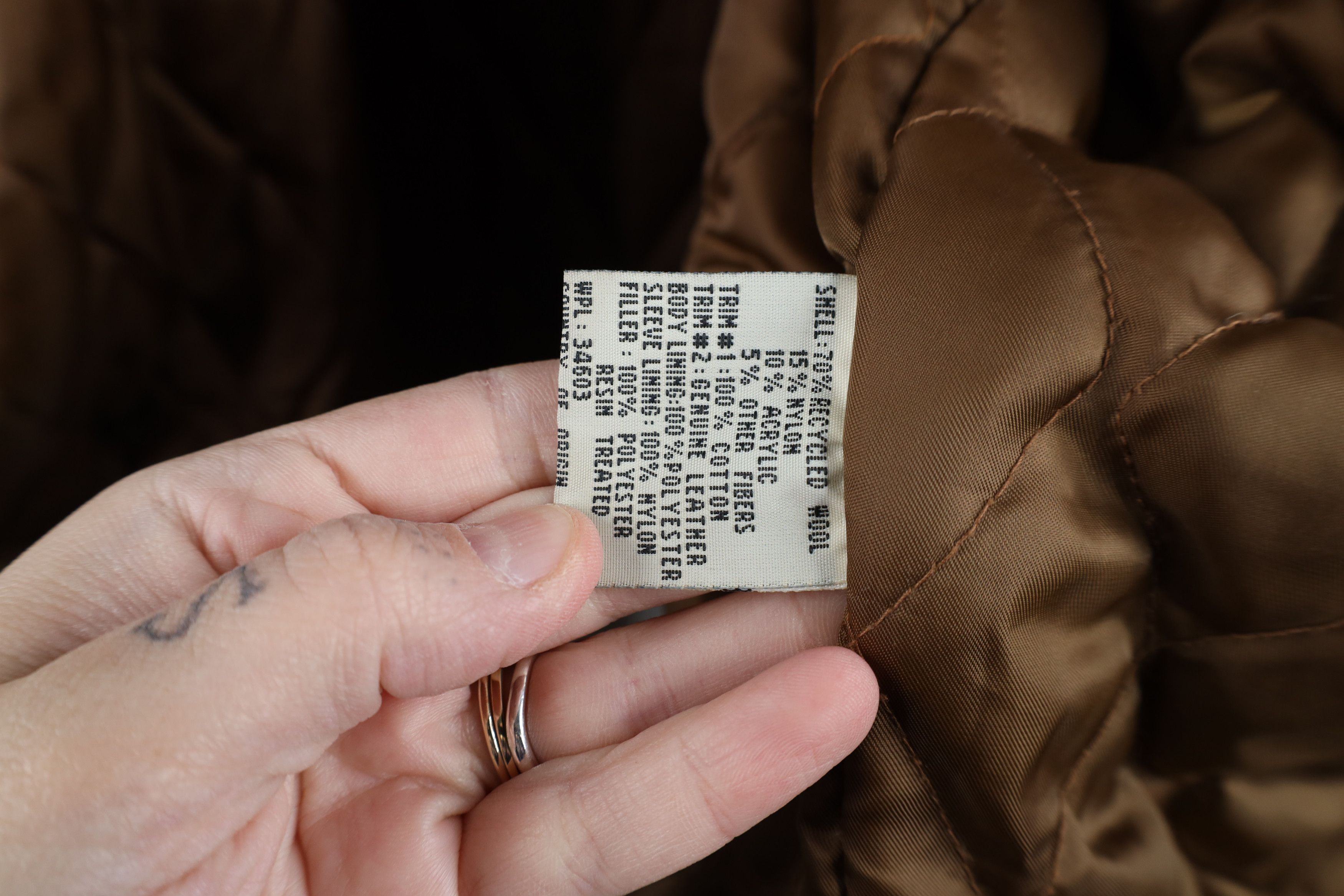 Vintage Vintage 90s Streetwear Back Wool Tweed Quilted Bomber Jacket Size US XL / EU 56 / 4 - 12 Thumbnail