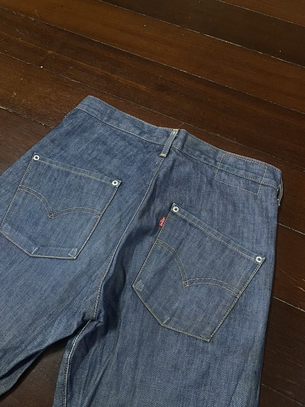 Japanese Brand × Levi's VINTAGE Y2K LEVIS Limited Edition Engineered SILVER Size US 32 / EU 48 - 16 Thumbnail