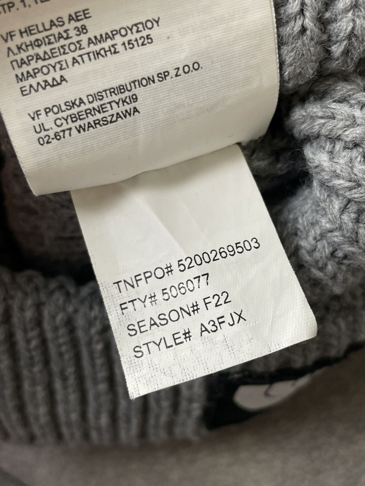 The North Face The North Face Box Logo Beanie Hat Made in Italy Size ONE SIZE - 7 Thumbnail
