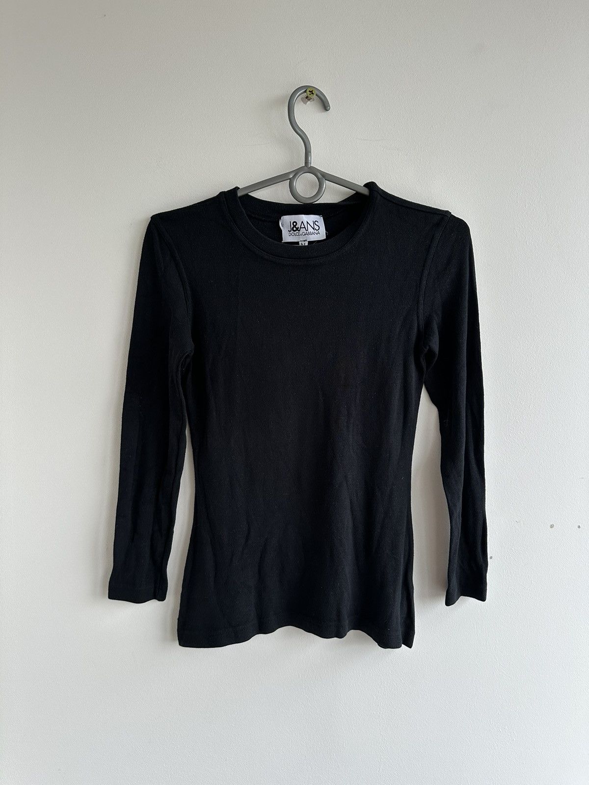 Dolce & Gabbana Jeans Dolce & Gabbana Black Longsleeve T-Shirt Top Size M Size M / US 6-8 / IT 42-44 - 1 Thumbnail