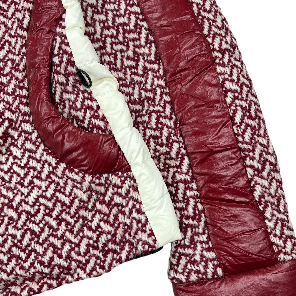 Moncler Grenoble Red Moncler Grenoble Penny Tweed Wool Down Jacket Size XS / US 0-2 / IT 36-38 - 6 Thumbnail